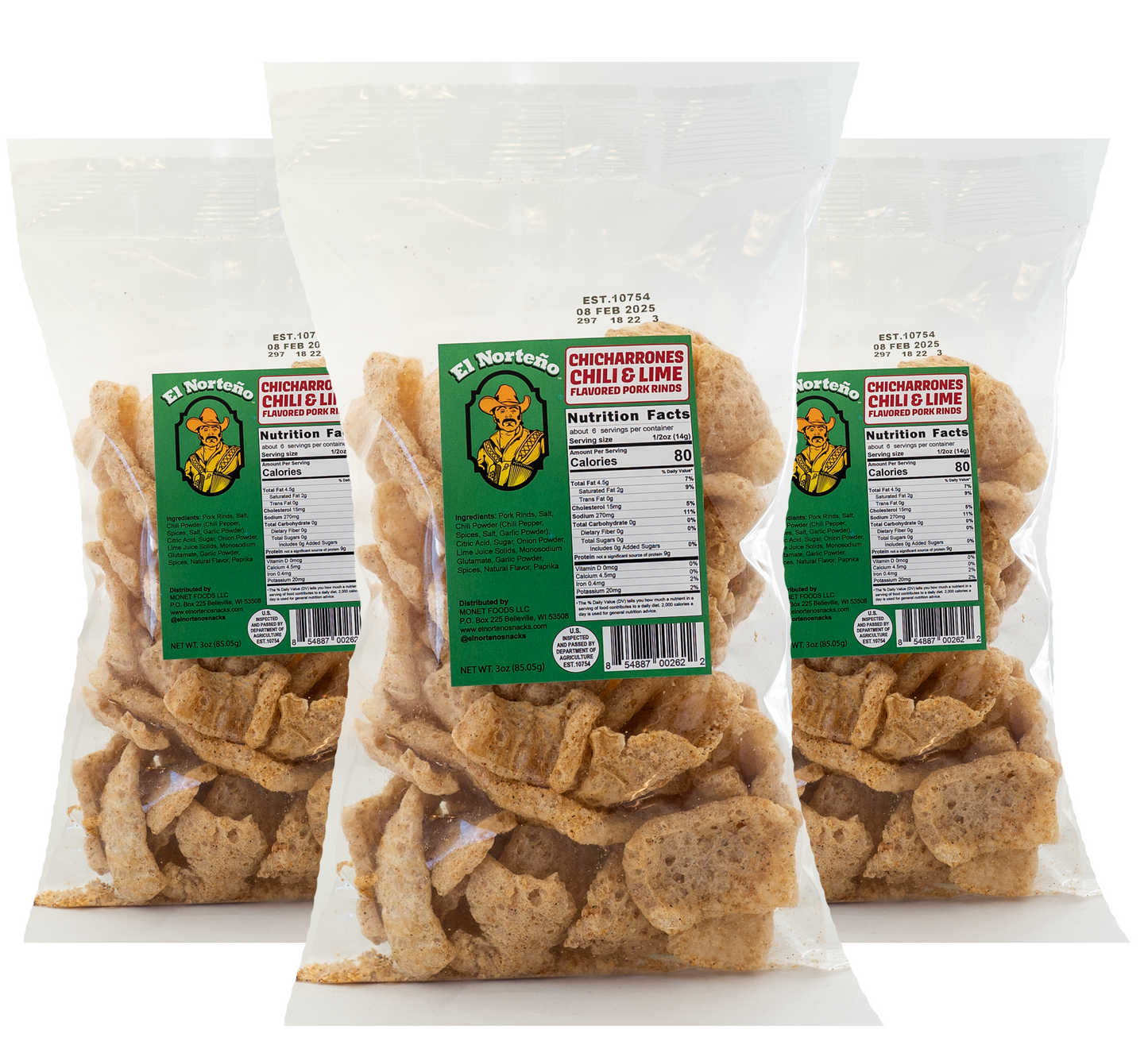 Pork Rinds (3oz Each)