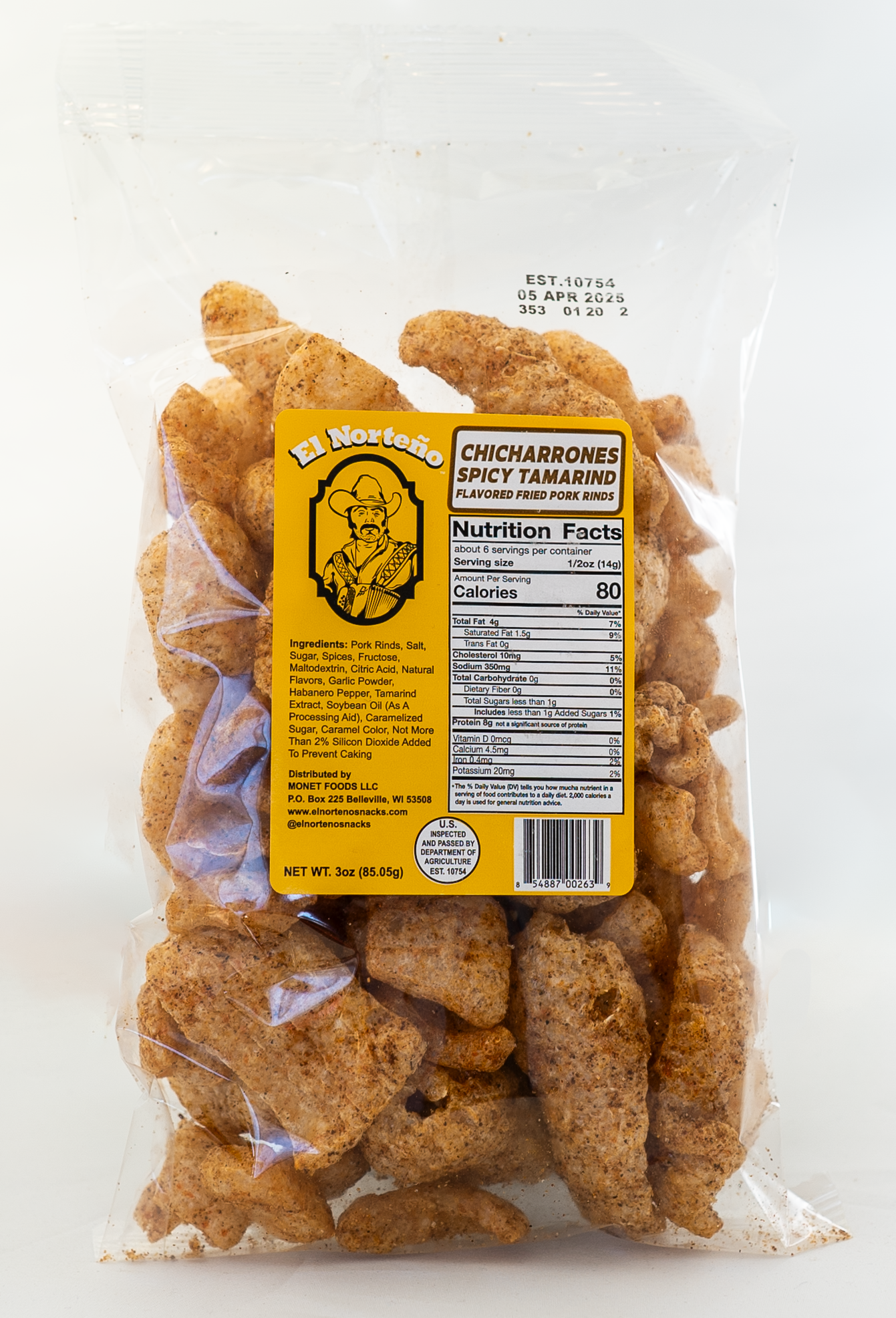 3-Pack Pork Rinds (3oz Each)